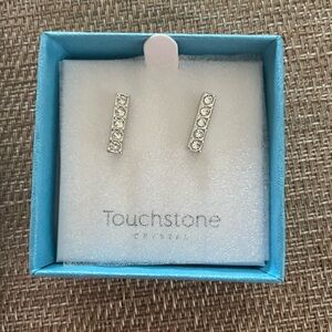 Touchstone Crystal Silver Earrings